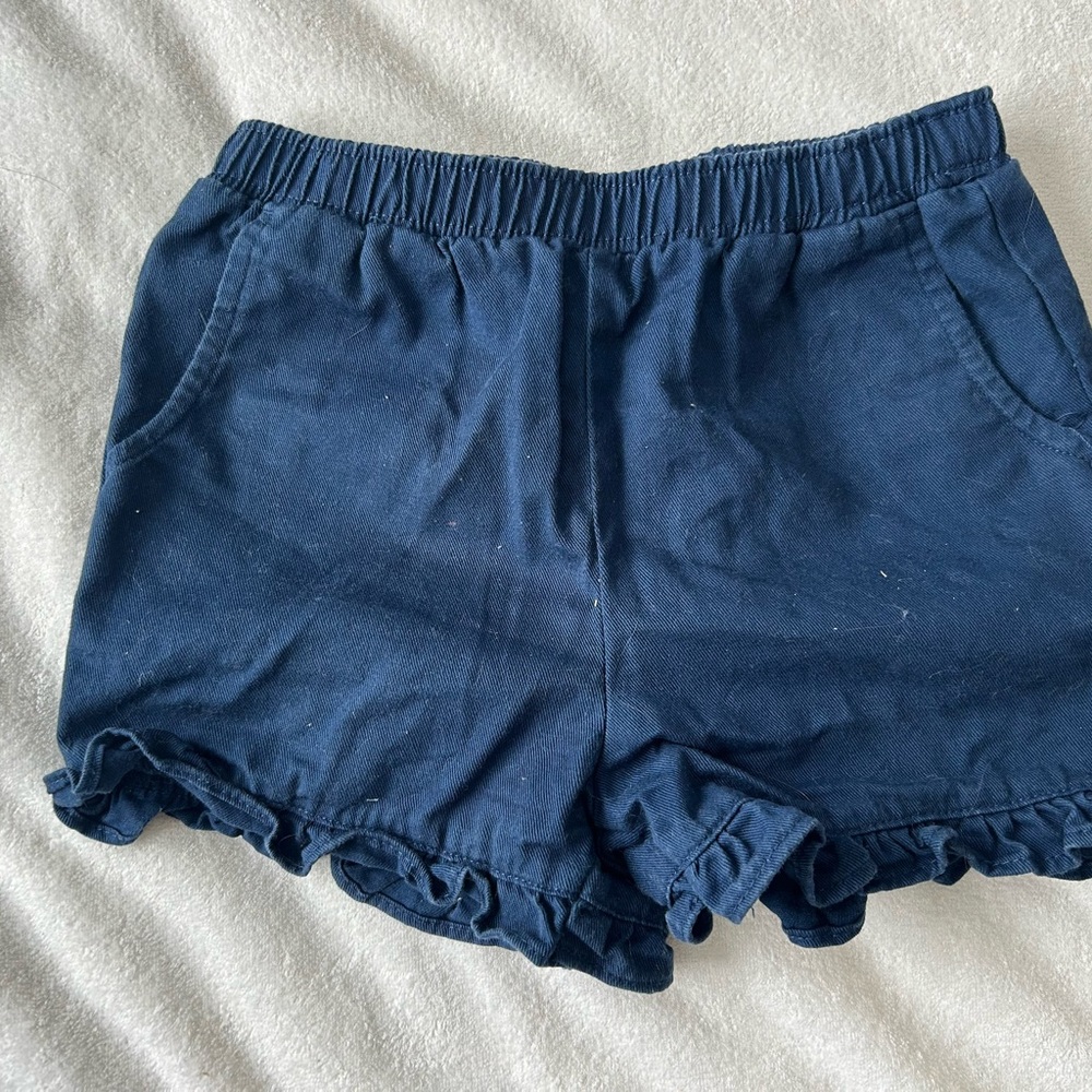 🌸4/$20🌸Andy & Evan Navy Ruffle Hem Kids Shorts